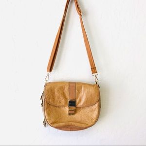 Rebecca Minkoff Tan Leather 3 Compartment Shoulder Purse